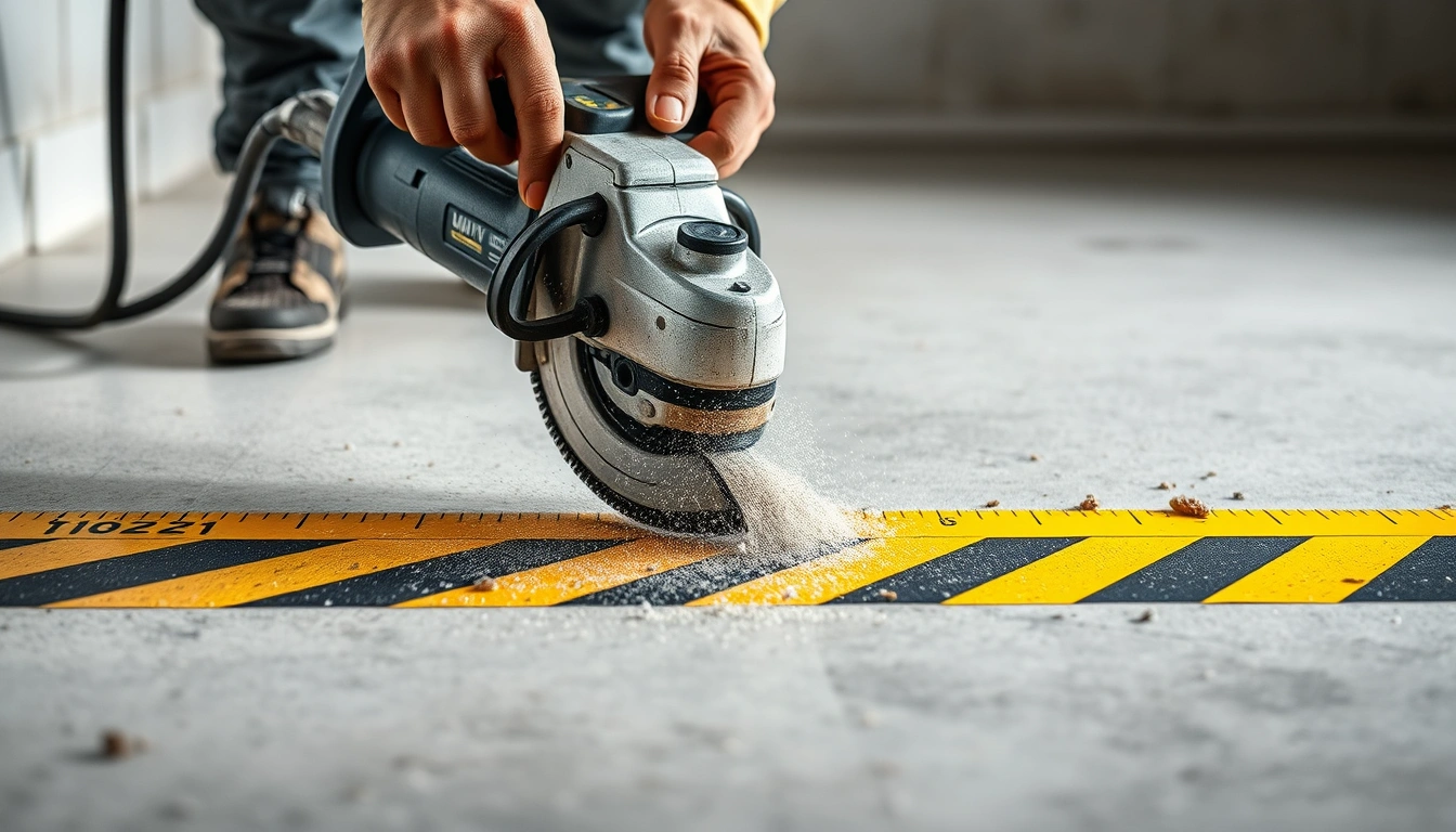 concrete grinding trip hazard