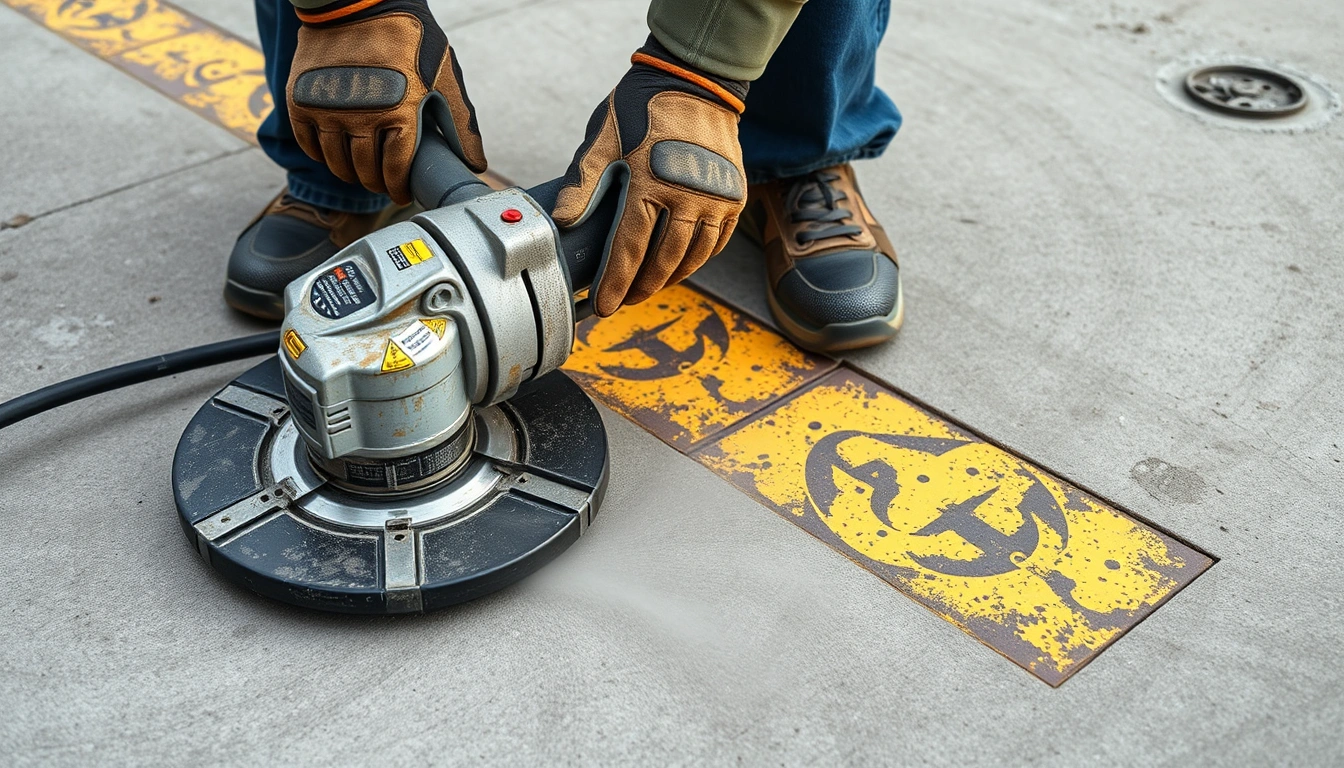 concrete grinding trip hazard