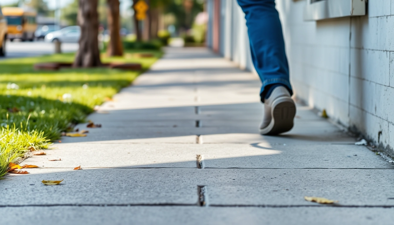 trip and fall liability sidewalk